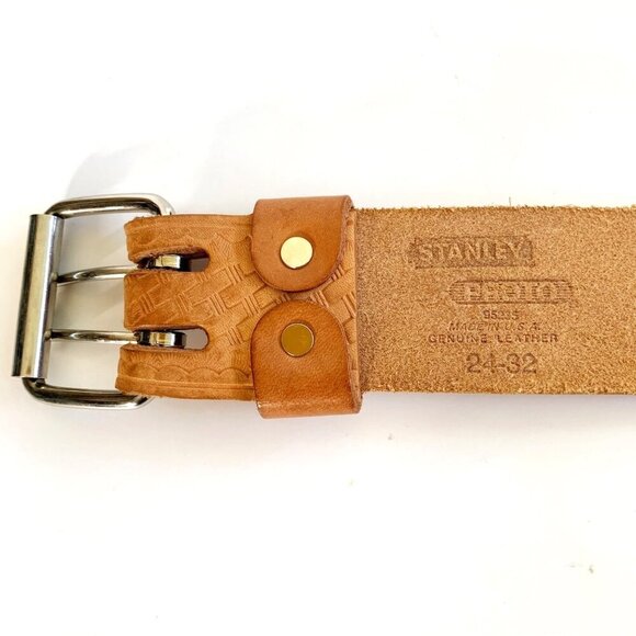 Stanley Tan 95235 Proto Leatherwork Belts Size Small 24-32 Genuine Leather USA - Picture 3 of 7